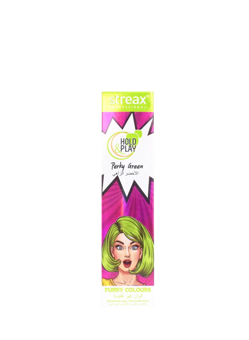 Streax Funky Color Perky Green 100 G - Image 1