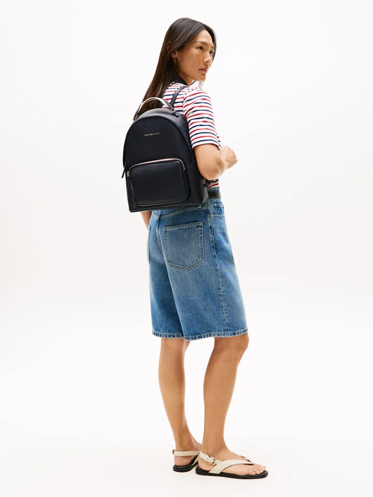 TOMMY HILFIGER Logo Detail Zip Through Backpack