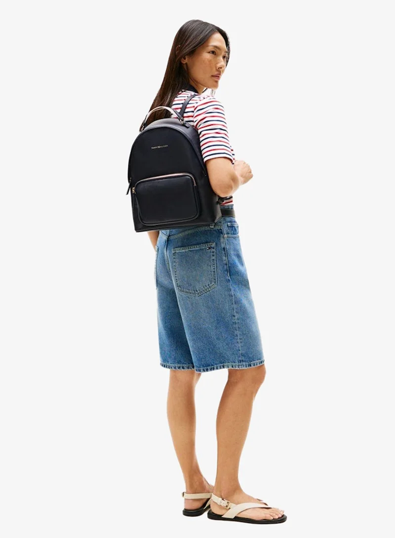 TOMMY HILFIGER Logo Detail Zip Through Backpack