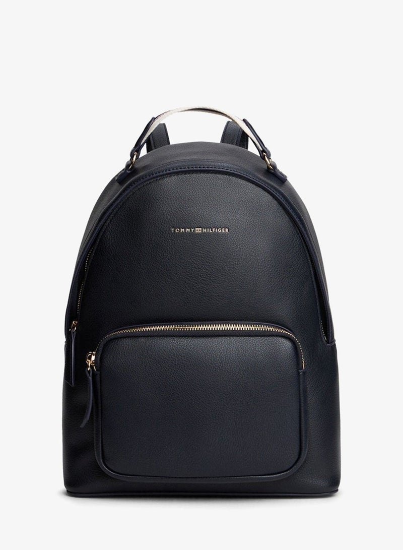 TOMMY HILFIGER Logo Detail Zip Through Backpack - Image 1
