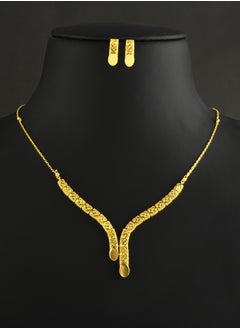 BAFLEH JEWELLERY Gracefully Crafted in 22kt Gold – Explore Bafleh Jewellery’s Lightweight Necklace Set Designed for Everyday Glamour 