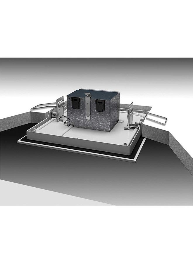HALO SMD6S6930WHDM SMD-DM Lens Square Integrated LED Direct Surface Mount Recessed Downlight, 3000K Daylight, (No Can Needed), 6.4", White - Image 2