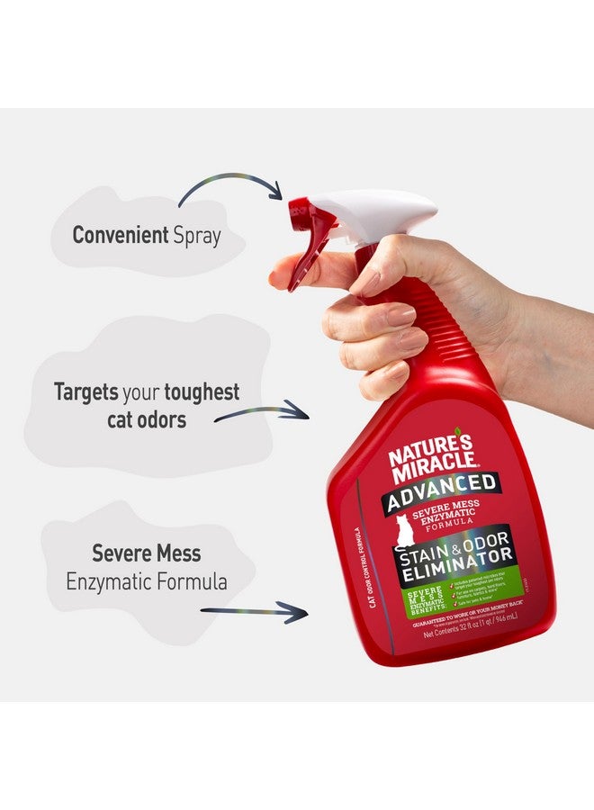 Nature's Miracle Nature’S Miracle Advanced Stain And Odor Eliminator For Severe Cat Messes, 32 Ounces - Image 5