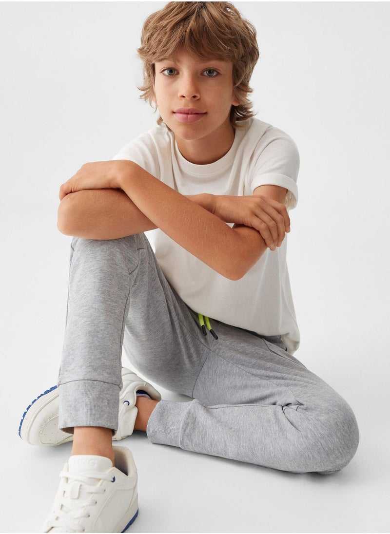 MANGO - Kids Essential Sweatpants - Image 1