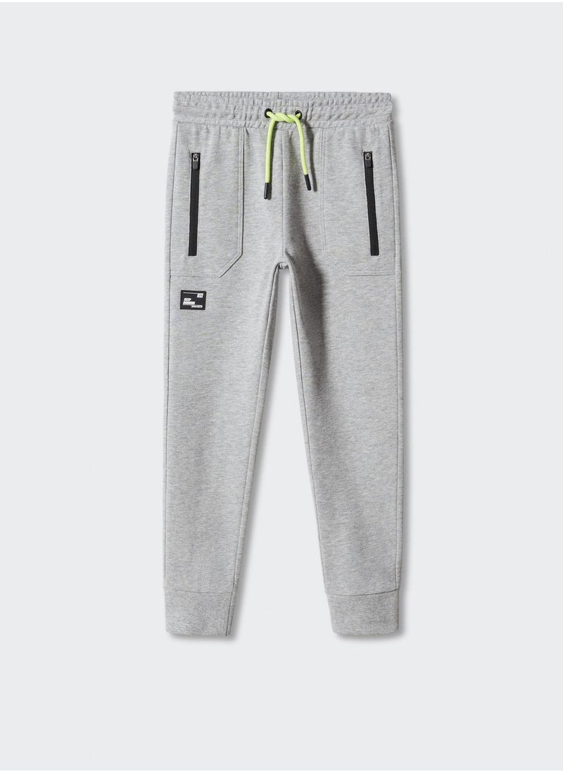 MANGO - Kids Essential Sweatpants - Image 1