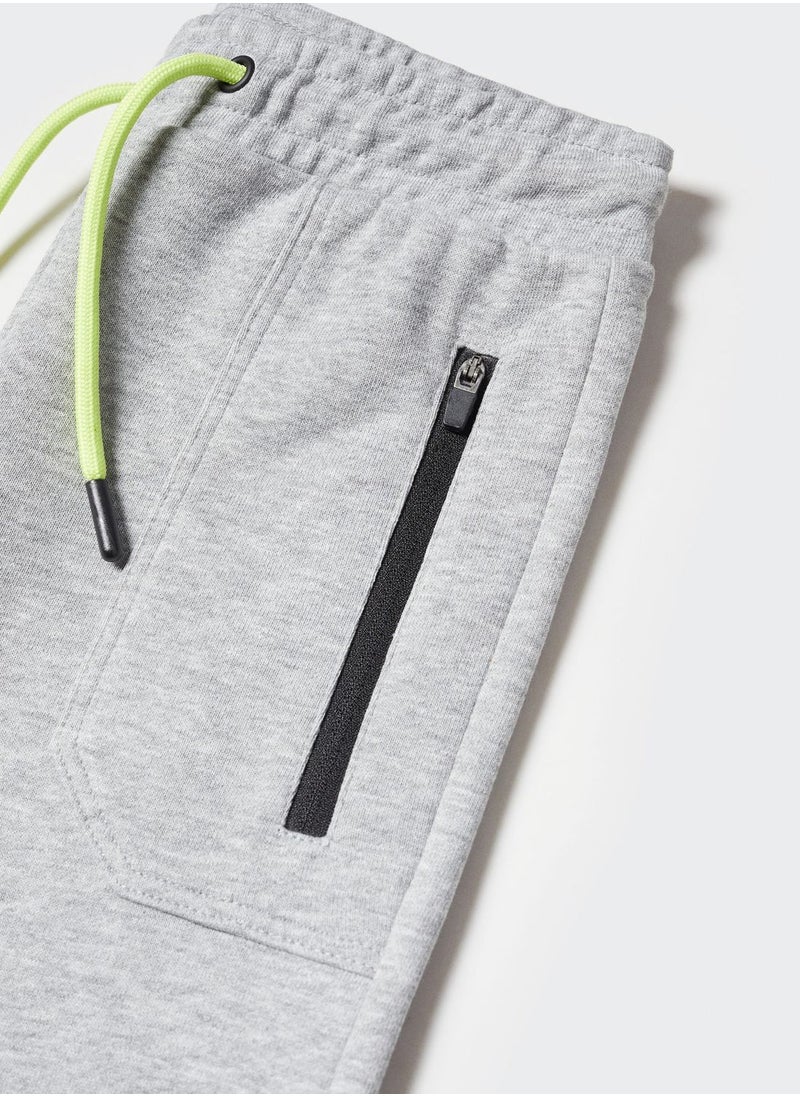 MANGO - Kids Essential Sweatpants - Image 1
