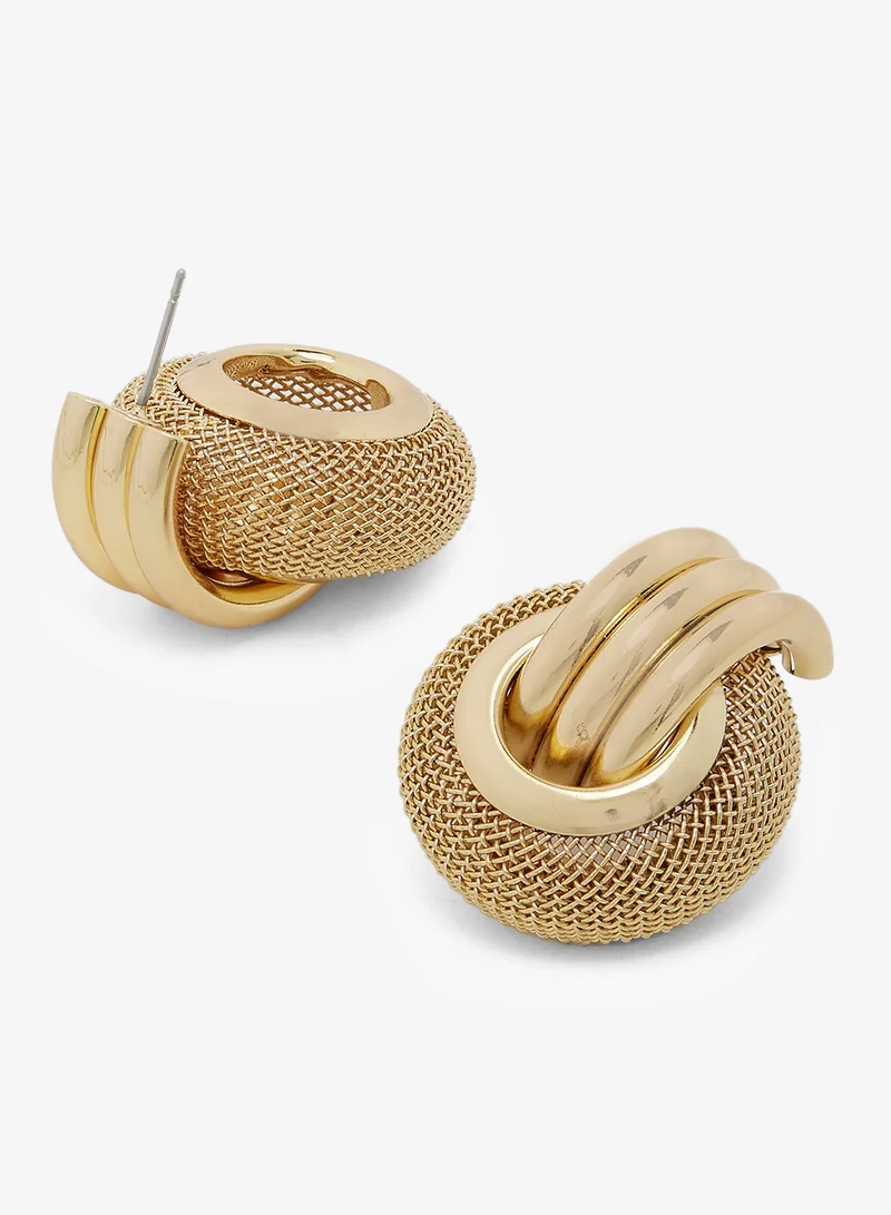 ELLA Gold Chunky Stud Earrings