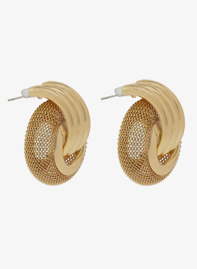 ELLA Gold Chunky Stud Earrings