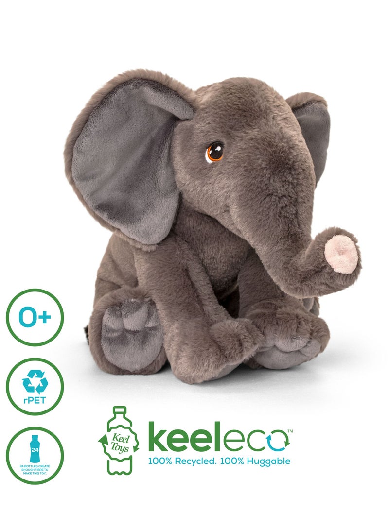 Keel Toys Keeleco Elephant 45cm | Soft Toy | Plush Toy | Gift for Kids and Adults - Image 2
