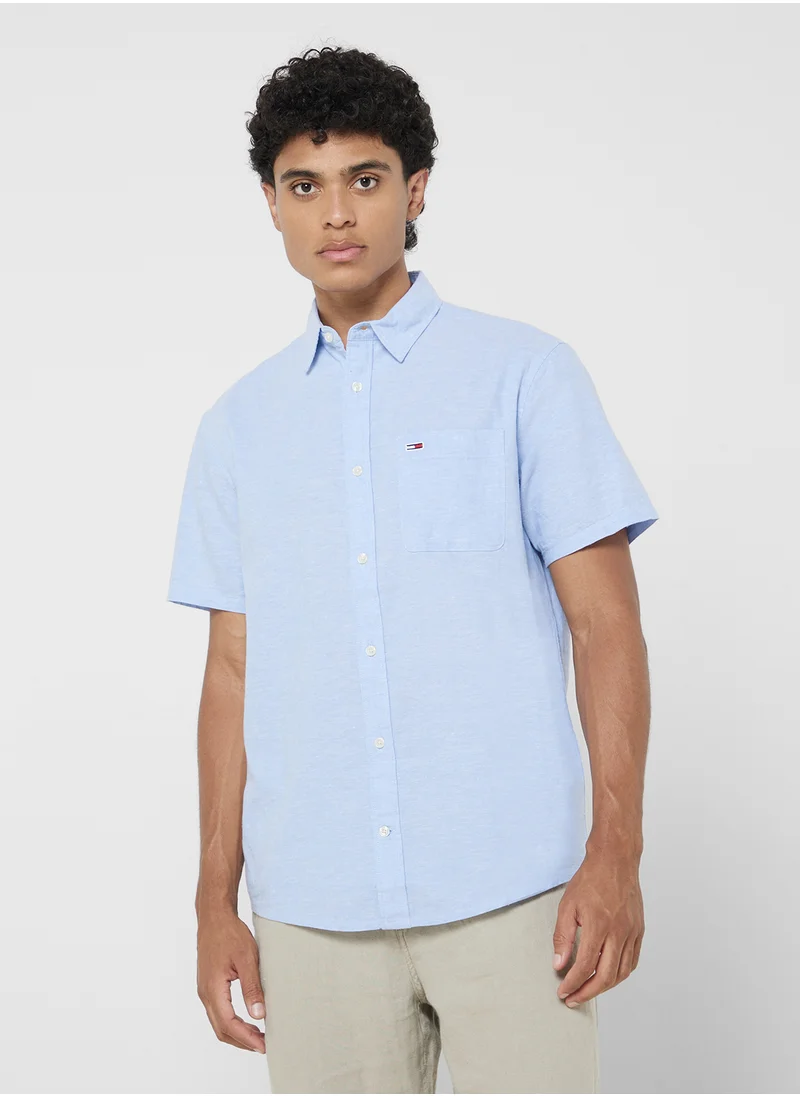 TOMMY JEANS Logo Regular Fit Shirt