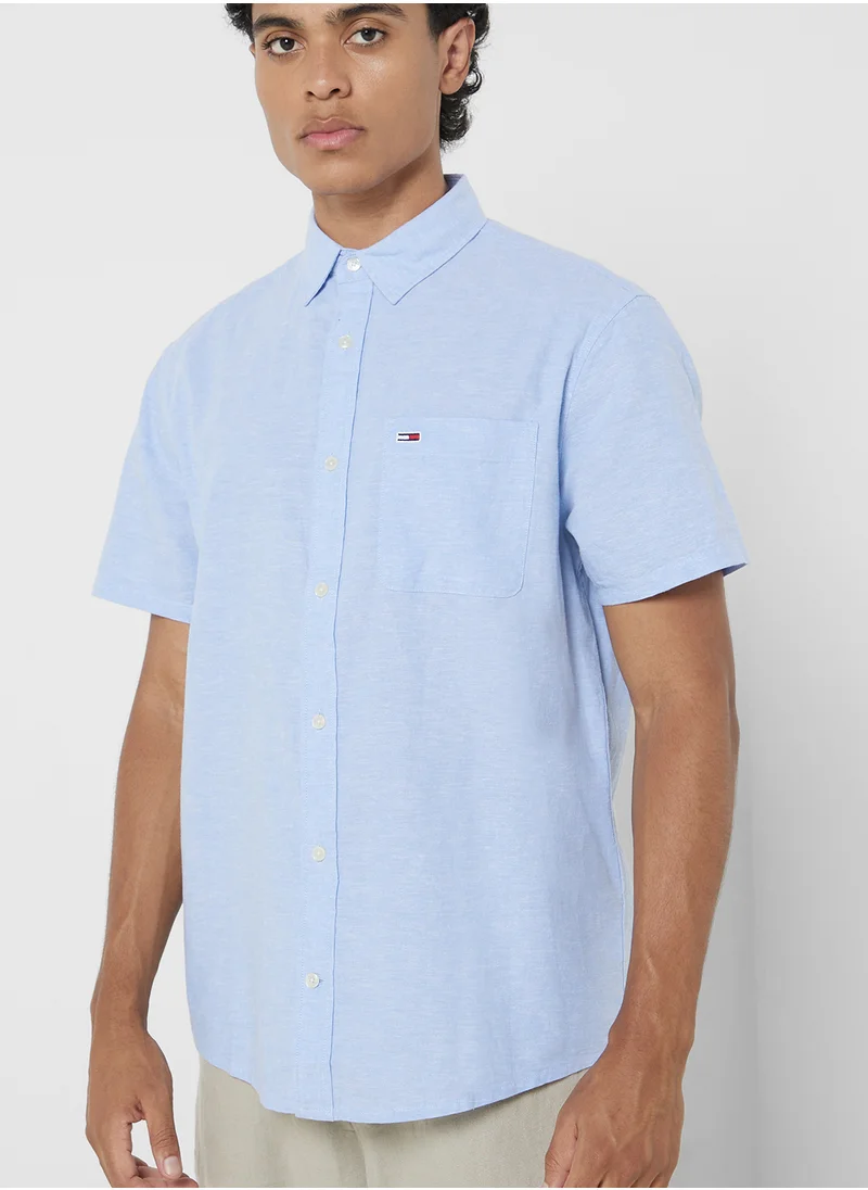 TOMMY JEANS Logo Regular Fit Shirt