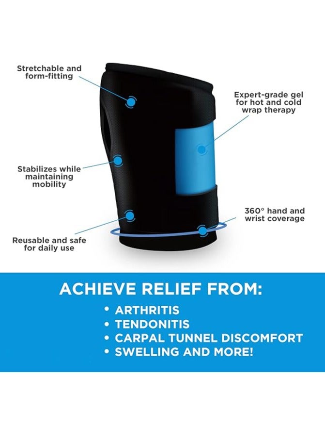 TAPIT Wrist Ice Pack Soft Gel Ice Pack Wrap for Either Wrist for Hot & Cold Hand Therapy Relief for Arthritis Tendonitis Carpal Tunnel Pain Hand Injuries & Swelling - Image 5