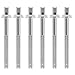EASTROCK EASTROCK Drum Tension Rods Drum Screw 6 Pack M5X60 mm Percussion Replacement Accessory Drum Kit Screws (Silver)  - Image 2