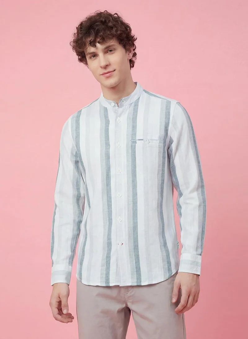 بيينغ هيومان Men Striped Casual Shirt