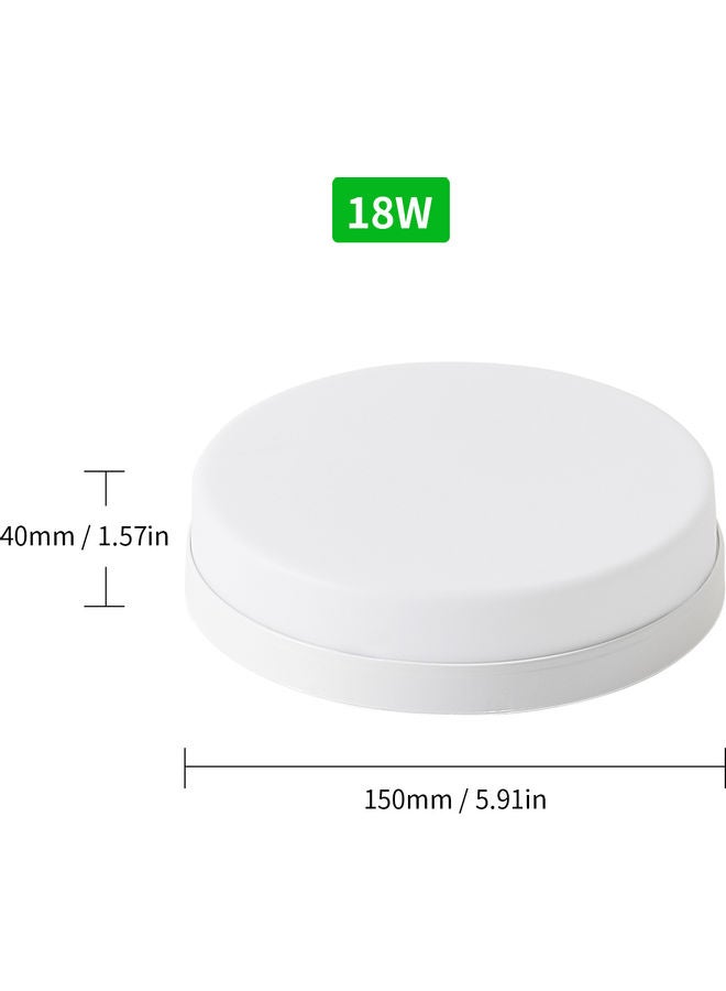 NIBEMINENT Ceiling Light White 15x4cm - Image 2