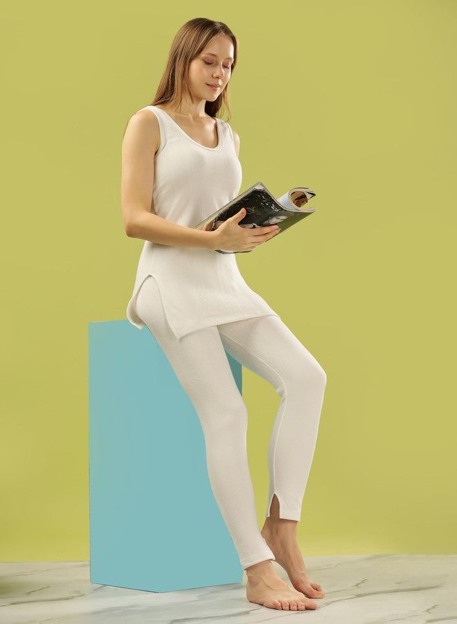 Dollar Ultra Women’' Thermal Top | Super Soft Cotton Rich Brushed Fabric | Thermal Wear for Women | Comfortable Winter Inner | Stylish Thermal Inner Wear for Women | Sleevless Thermal Top - Image 5