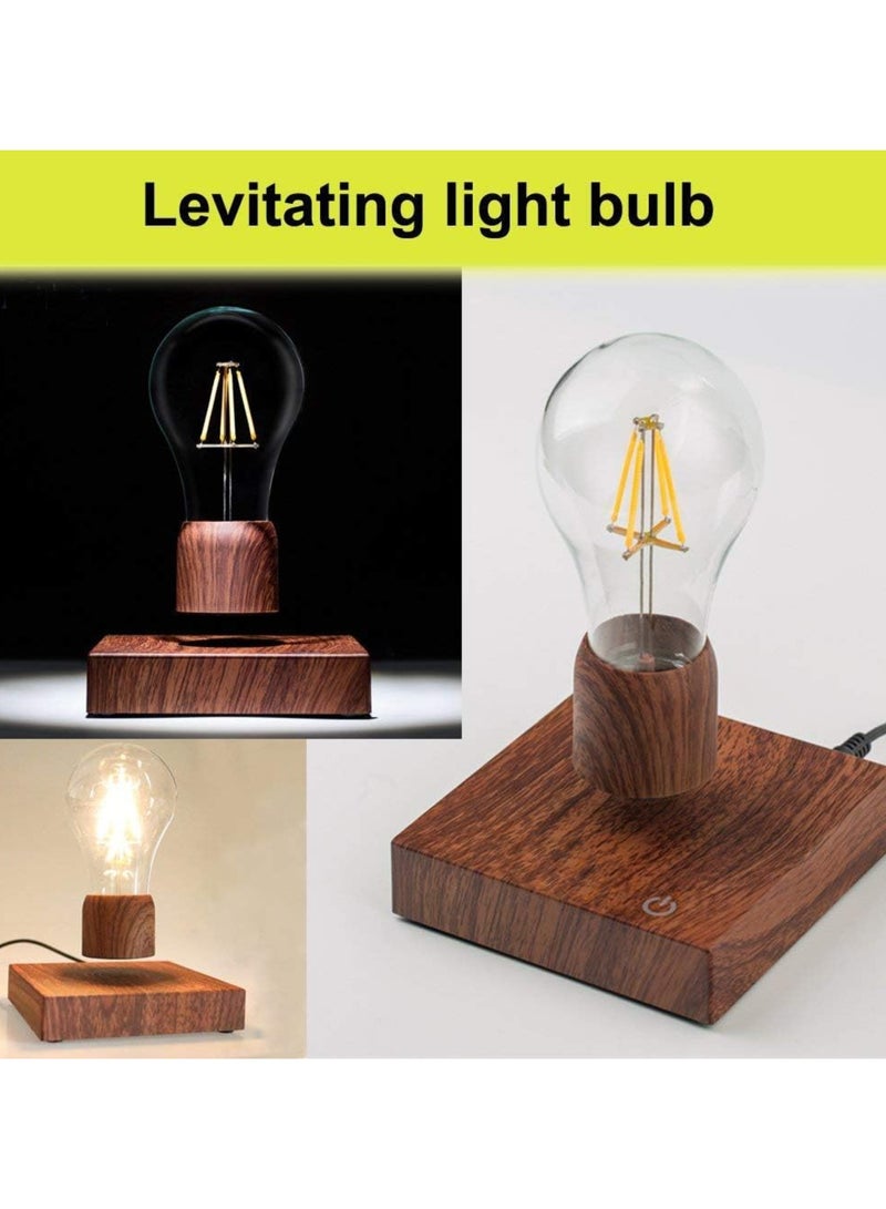 Magnetic Levitating Floating Wireless LED Light Bulb Desk Lamp for Unique Gifts, Room Decor, Night Light, Home Office Decor Desk Tech Toys - Image 2