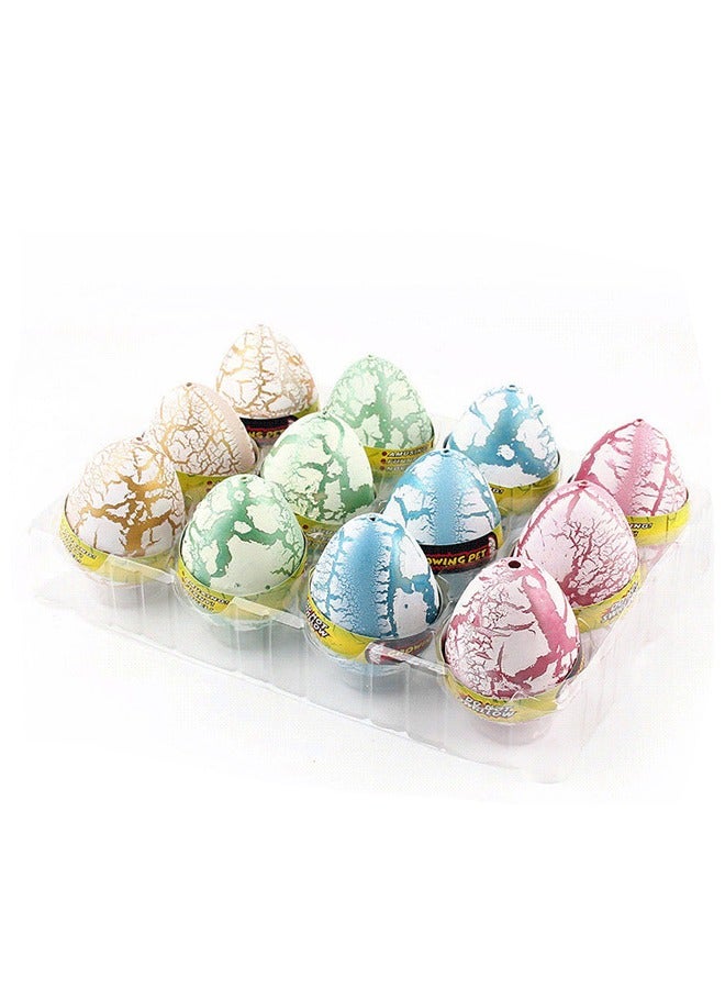 12 Pack Dinosaur Dragon And Hatch-Grow Eggs Set  - Image 1