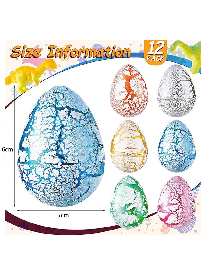 12 Pack Dinosaur Dragon And Hatch-Grow Eggs Set  - Image 3
