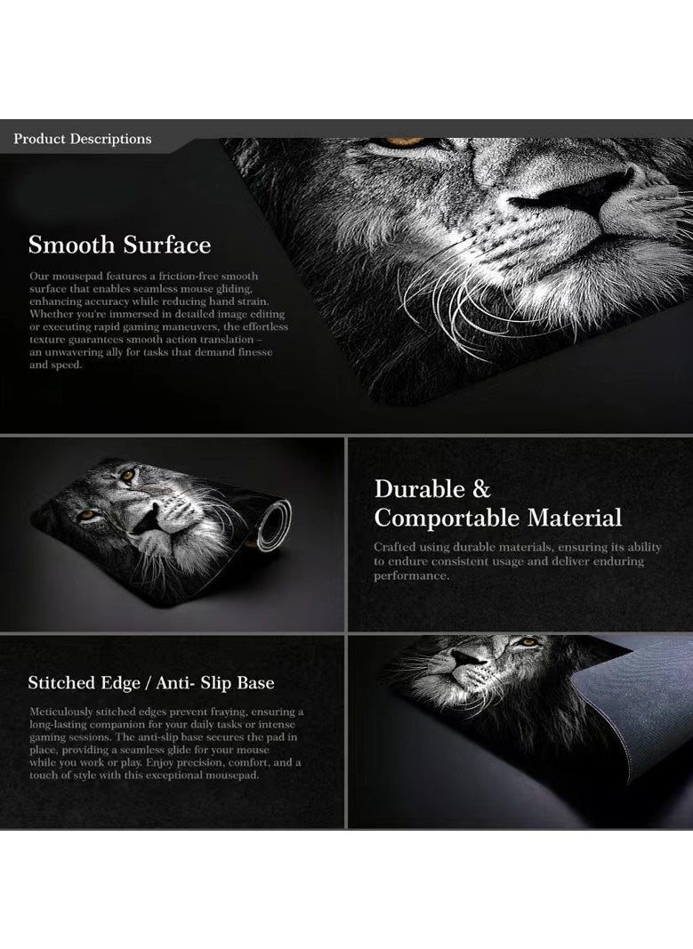 DOOAIR Gaming Large Mouse Pad Extended Rubber Water Proof Anti-slip For Office Mat Desk Pad Computers Keyboard Mouse Pads 800*300*3MM Lion King  - Image 3