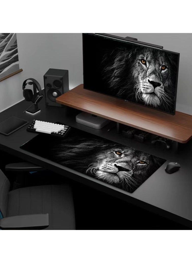 DOOAIR Gaming Large Mouse Pad Extended Rubber Water Proof Anti-slip For Office Mat Desk Pad Computers Keyboard Mouse Pads 800*300*3MM Lion King  - Image 2