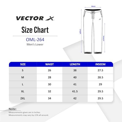 Vector X OML-264 Men's Dry-Touch Sports Polyester Trackpant with 2 Utility Pockets Trouser – Ultra-Lightweight, Moisture Wicking, Training & Running Pant + Contrast Piping Design (Olive, L) - Image 4