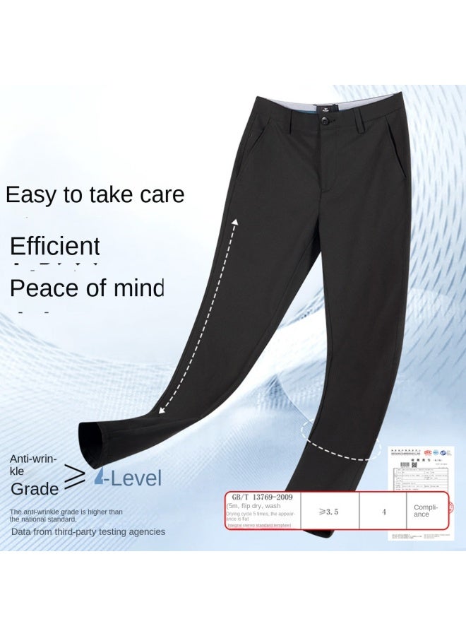 Septwolves Moisture-wicking & Quick-drying】25 Spring/autumn Lightweight Breathable Quick-dry Casual Pants Solid Color Versatile Men's Trousers - Image 3