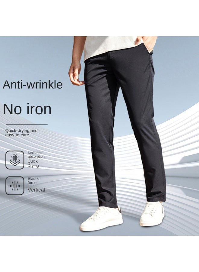 Septwolves Moisture-wicking & Quick-drying】25 Spring/autumn Lightweight Breathable Quick-dry Casual Pants Solid Color Versatile Men's Trousers - Image 2