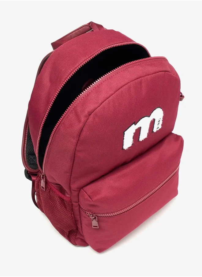 MISSY Women Missy Logo Detail Backpack with Adjustable Straps and Zip Closure