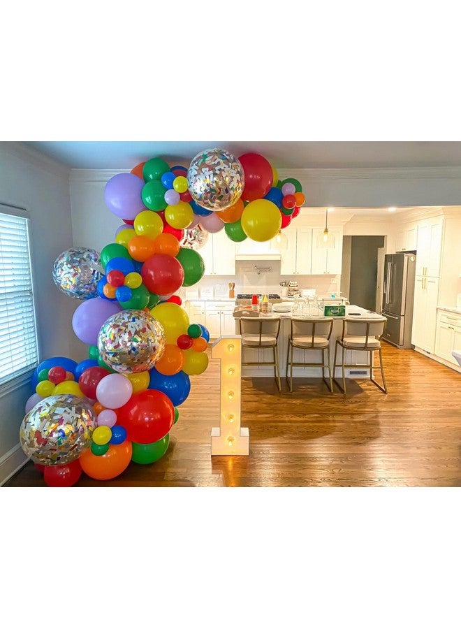 Biapian بالونات حمراء وصفراء وزرقاء، 60 قطعة بالونات حمراء وزرقاء وخضراء، بالونات لاتكس مات 12 بوصة زرقاء وصفراء وحمراء وخضراء، بالونات ملونة مع كونفيتي لتزيين حفلات عيد الميلاد للأطفال وحفلات استقبال المواليد ومهرجانات السيرك. - Image 5