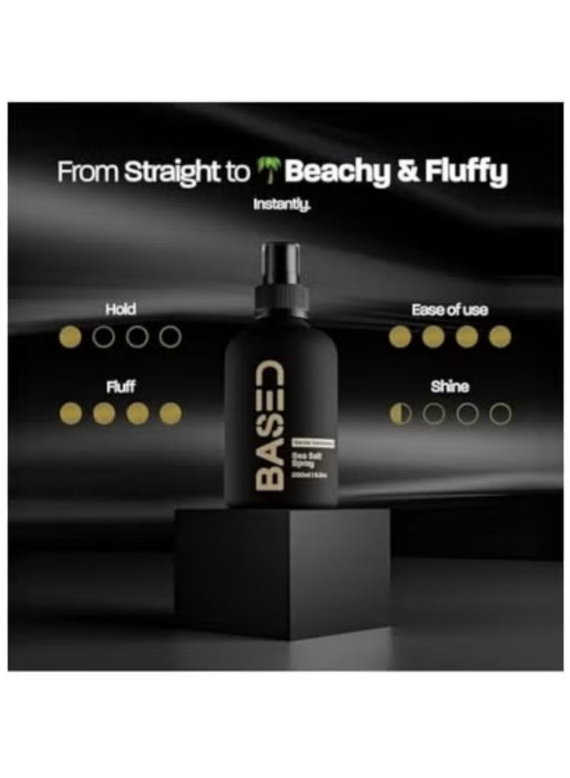 Based Bodyworks Sea Salt Texturizing Spray Natural Beach Waves and Volume Lightweight Non Greasy Formula with Kelp and Vitamin B5 Sulfate Free Paraben Free 6 oz Hair Styling Spray - Image 3