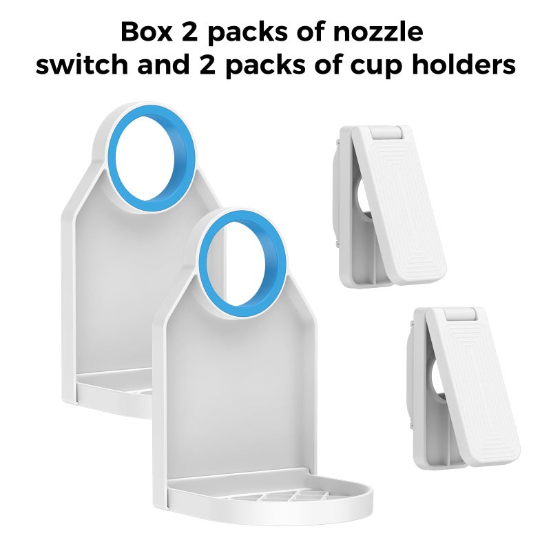 KERZEAT [2 Pack] Laundry Detergent Dispenser Cup Holder & Nozzle Force-Saving Switch, Soap Dispenser,Drip Catcher, for Laundry Room Organization and Storage - Image 5