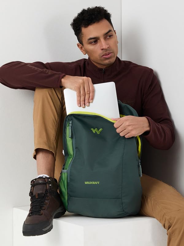 Wildcraft STREAK 22 Laptop Backpack for Men & Women - Dark Forest | Water-Resistant, Lightweight Laptop Compartment, Ergonomic Designed Backpack | Stylish Backpack for Office, College & Travel - Image 2