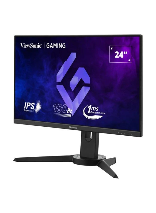 ViewSonic 24 Inch FHD IPS Gaming Monitor with 180Hz, 1ms, Height Adjustment, AMD Free Sync, sRGB104%, HDR10, Bezel-Less, Eye Care, Wall Mount, Game Mode, HDMI, DP, VGA, XG2409 Black - Image 3