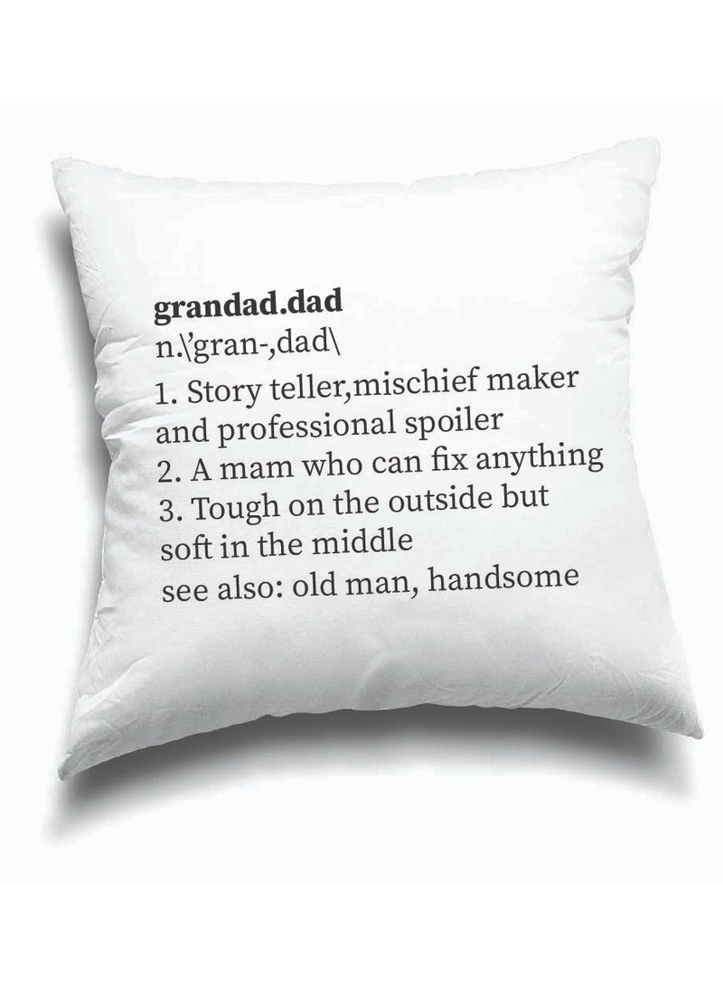PRINTSHOP4ME Grandpa's Day Special Birthday and Father's Day Throw Pillow 40x40 cm - Perfect Grandfather Gift - Thanksgiving Gift for Grandfather - Grandpa Cushion Cover for Sofa Bed  - Image 1