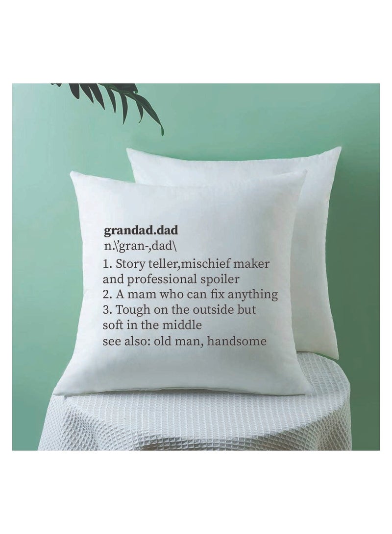 PRINTSHOP4ME Grandpa's Day Special Birthday and Father's Day Throw Pillow 40x40 cm - Perfect Grandfather Gift - Thanksgiving Gift for Grandfather - Grandpa Cushion Cover for Sofa Bed  - Image 4