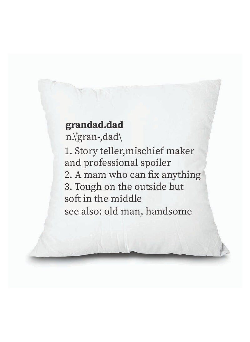 PRINTSHOP4ME Grandpa's Day Special Birthday and Father's Day Throw Pillow 40x40 cm - Perfect Grandfather Gift - Thanksgiving Gift for Grandfather - Grandpa Cushion Cover for Sofa Bed  - Image 2