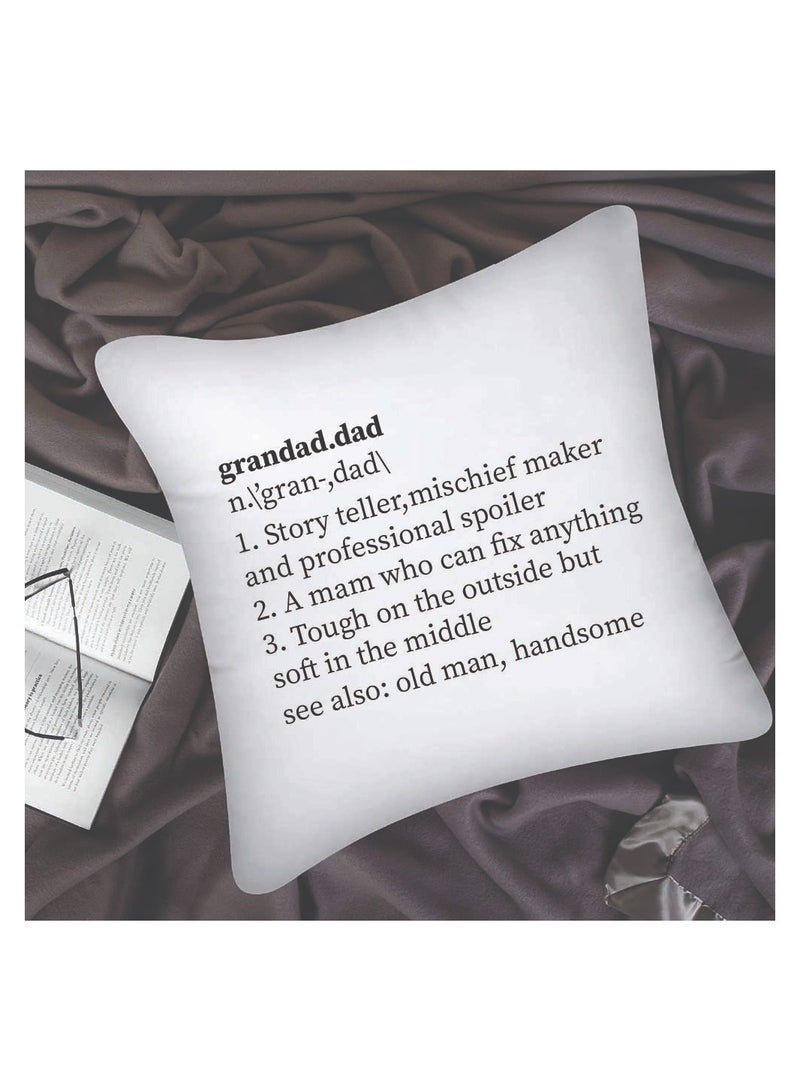 PRINTSHOP4ME Grandpa's Day Special Birthday and Father's Day Throw Pillow 40x40 cm - Perfect Grandfather Gift - Thanksgiving Gift for Grandfather - Grandpa Cushion Cover for Sofa Bed  - Image 5