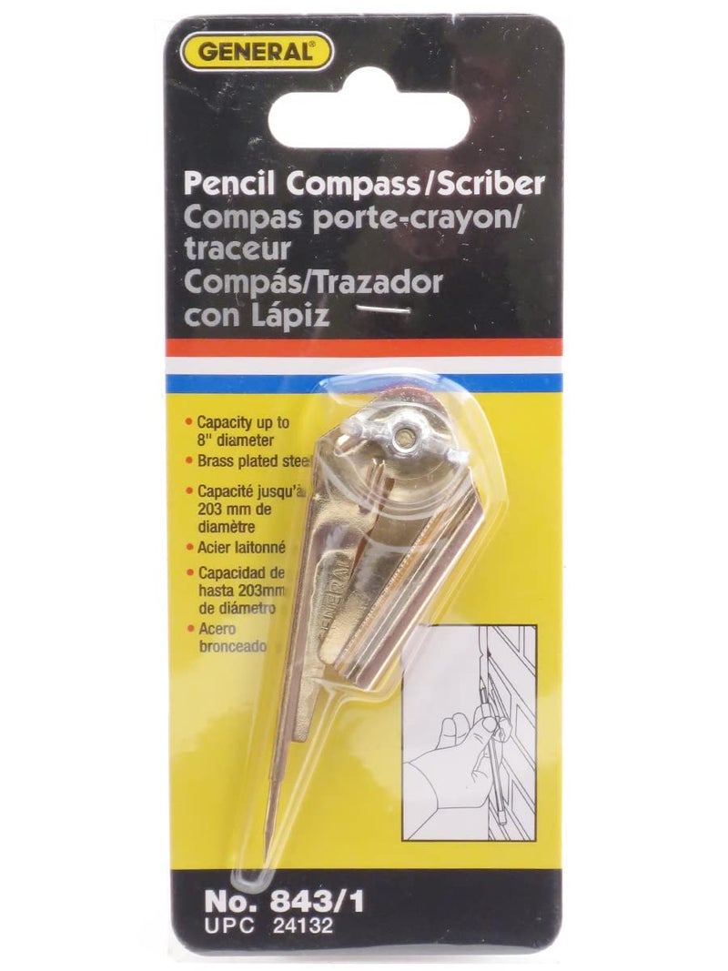 General Tools General Tools 843/1 Pencil Compass and Scriber, 8 Inch Diameter  - Image 3
