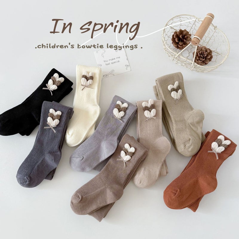 Anti-Pilling Girls' Leggings Class A Cotton Knitted Children'S Pantyhose Mid-Thick Baby'S Pantyhose New Korean Style - Image 3