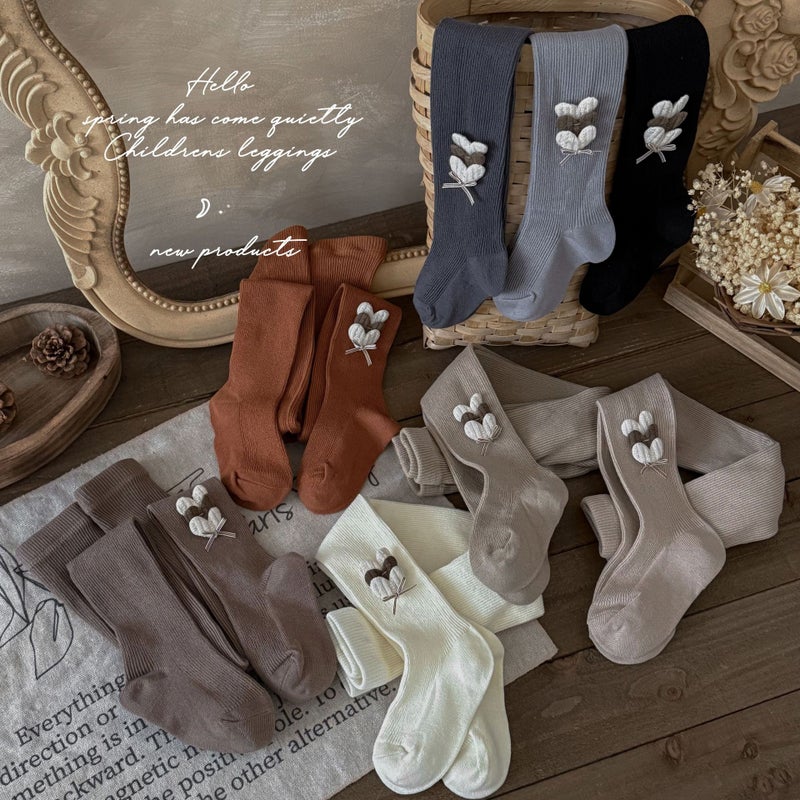 Anti-Pilling Girls' Leggings Class A Cotton Knitted Children'S Pantyhose Mid-Thick Baby'S Pantyhose New Korean Style - Image 2