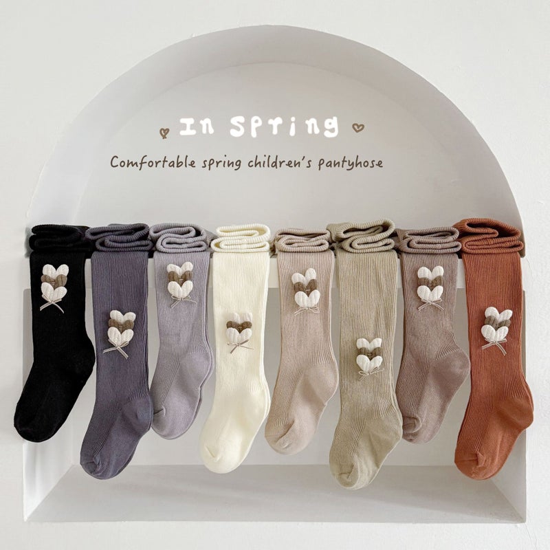 Anti-Pilling Girls' Leggings Class A Cotton Knitted Children'S Pantyhose Mid-Thick Baby'S Pantyhose New Korean Style - Image 4