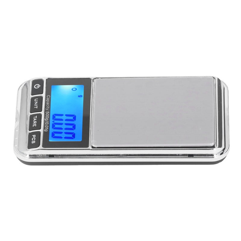 ميزان جيب رقمي عالي الدقة محمول آمن موثوق به - ميزان جيب صغير للمجوهرات مع شاشة LCD للمحلات المجوهرات والمنزل 500 جرام/0.01 جرام - Image 4