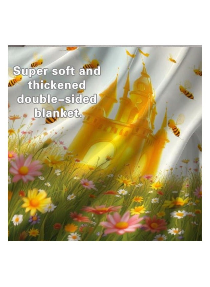 general Children's or student cartoon flannel thin blanket (warm and comfortable, suitable for sleep, games) 100cm*150cm - 857 - Image 1