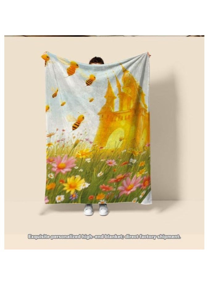 general Children's or student cartoon flannel thin blanket (warm and comfortable, suitable for sleep, games) 100cm*150cm - 857 - Image 4