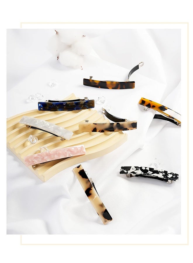 واي جيه مشابك شعر السيدات، 8 مشابك شعر، مناسبة للشعر الرفيع والسميك، 3 بوصة (حوالي 7.6 سم)، مشابك شعر صغيرة، مشابك شعر مضادة للانزلاق، إكسسوارات السيدات والفتيات ذوات صدفة السلاحف الفرنسية - Image 4