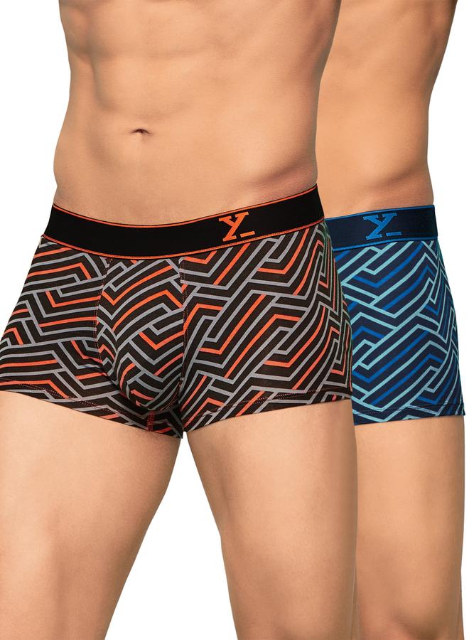 XYXX Pack of 2 - Men Printed Breathable Cotton Trunks - Image 1