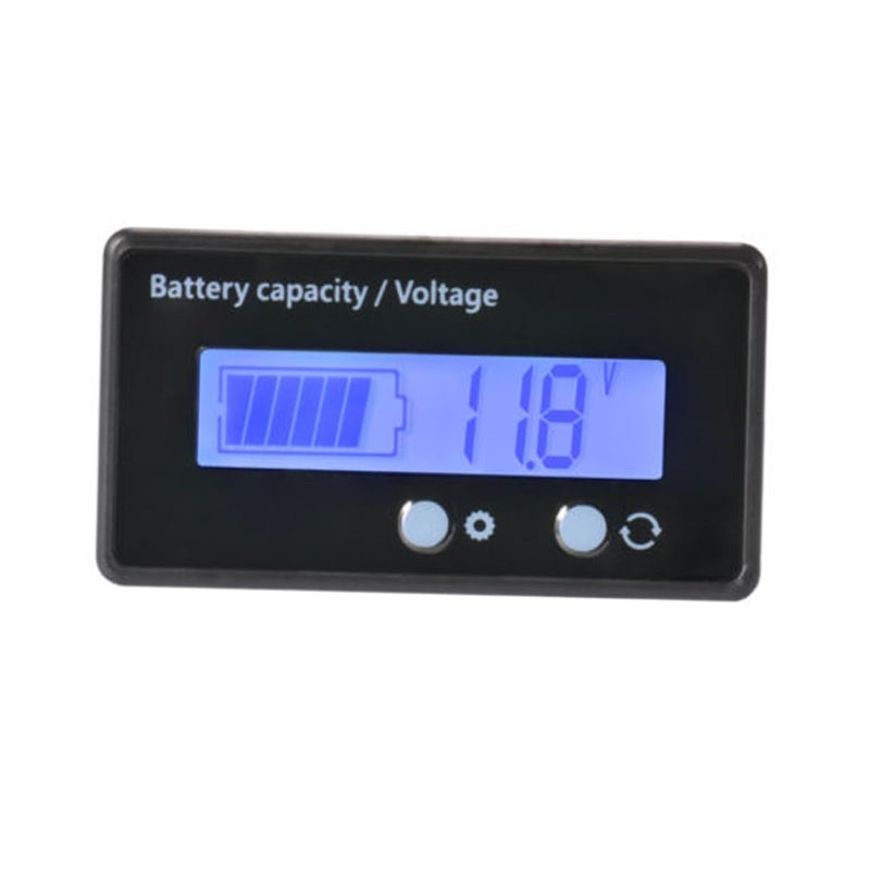 Blue Battery Capacity Tester Voltage Monitor LCD Backlight for Acid Batteries 2 Pcs Medium Size - Image 5