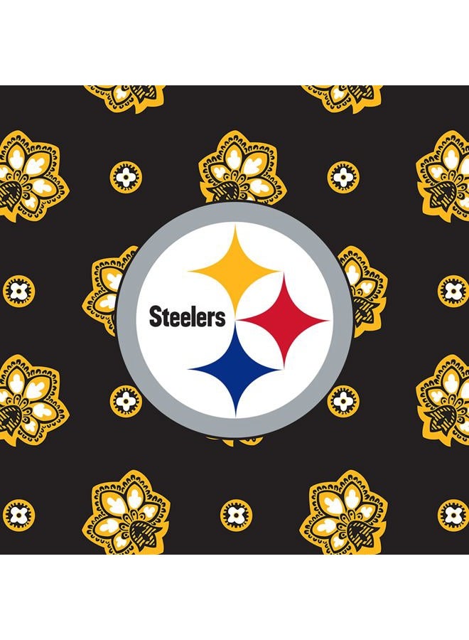 Vera Bradley Cotton NFL Small Stadium Crossbody Bag, Pittsburgh Steelers on Black/Yellow Bandana - Image 5