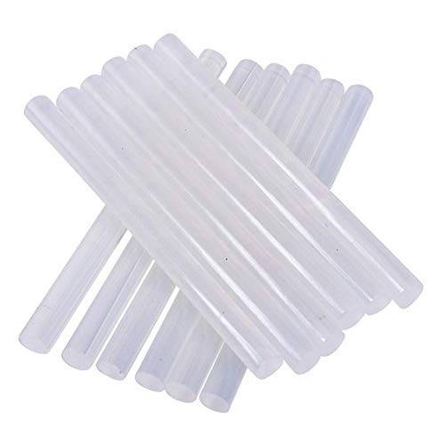Improvhome 7mm x 200mm (approx.) Hot Melt Clear Mini Glue Sticks (10pcs)